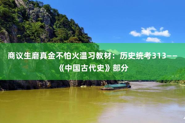 商议生磨真金不怕火温习教材：历史统考313——《中国古代史》部分